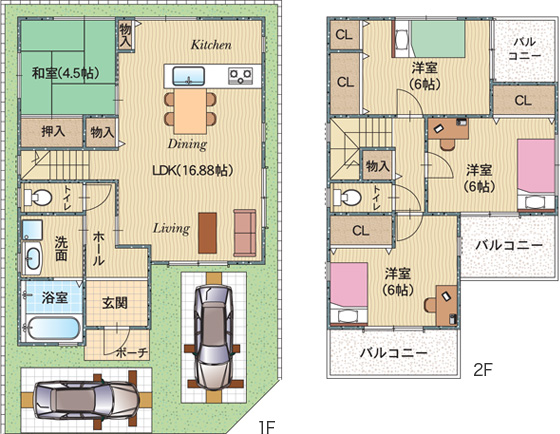 アヴェーレ本町・間取り