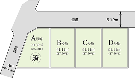 アヴェーレ緑が丘・区画図