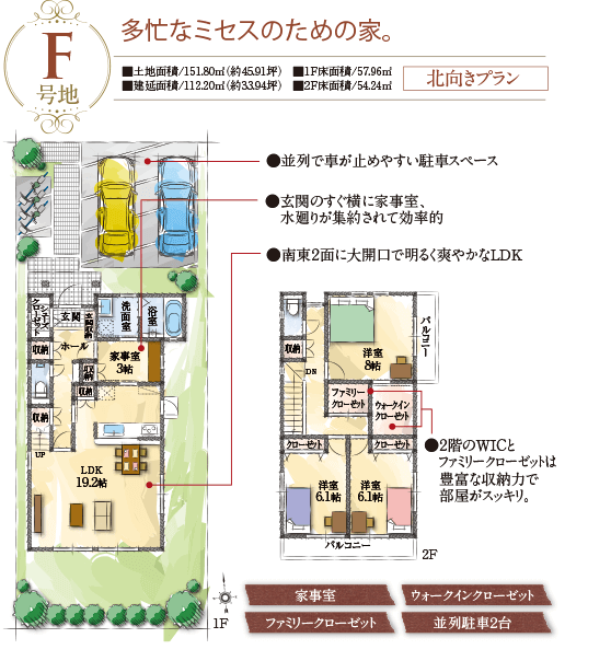 F号地プラン 間取り図