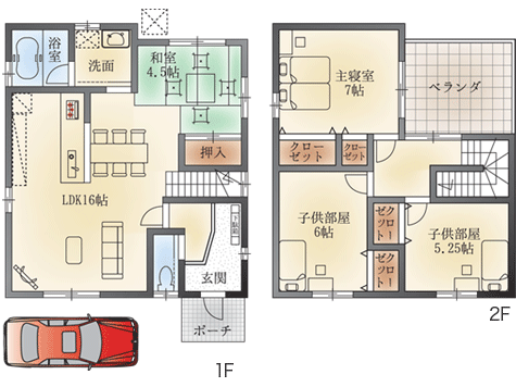 アヴェーレ寝屋川畔・間取り図